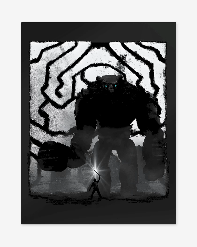 Print metalico Shadow of the Colossus 3