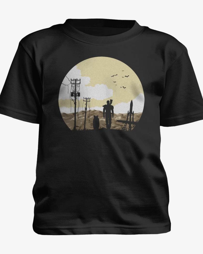 Polera de niño Negro de Wasteland
