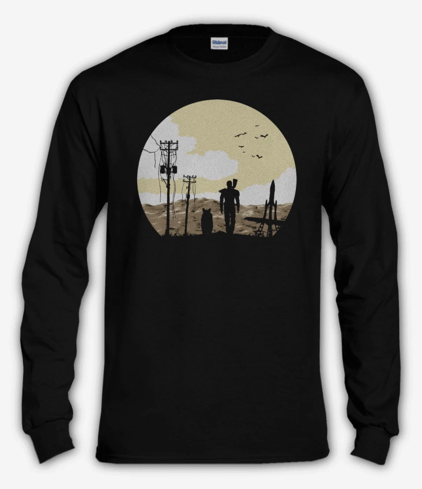 Polera manga larga Negro de Wasteland