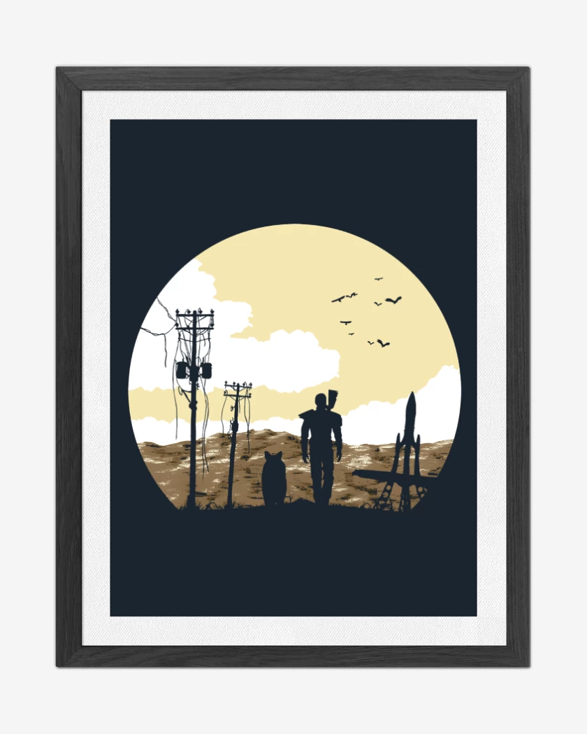 Cuadro decorativo Azul Marino de Wasteland