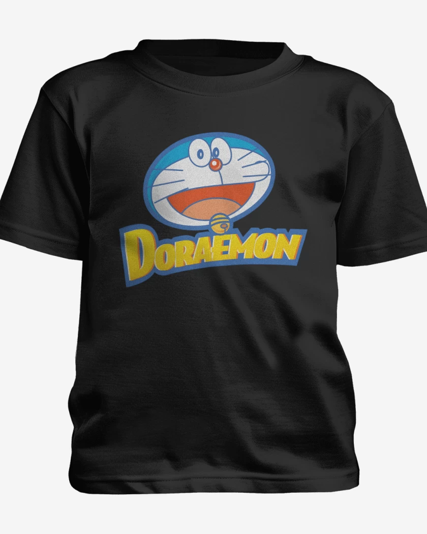 Polera de niño Negro de Doreamon El Gato Cósmico