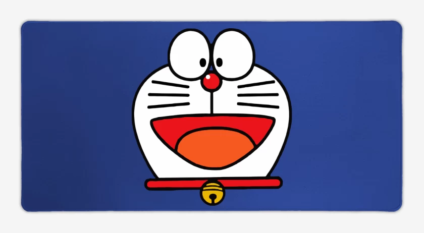 Mouse pad Gamer Azul Rey de Doraemon Face