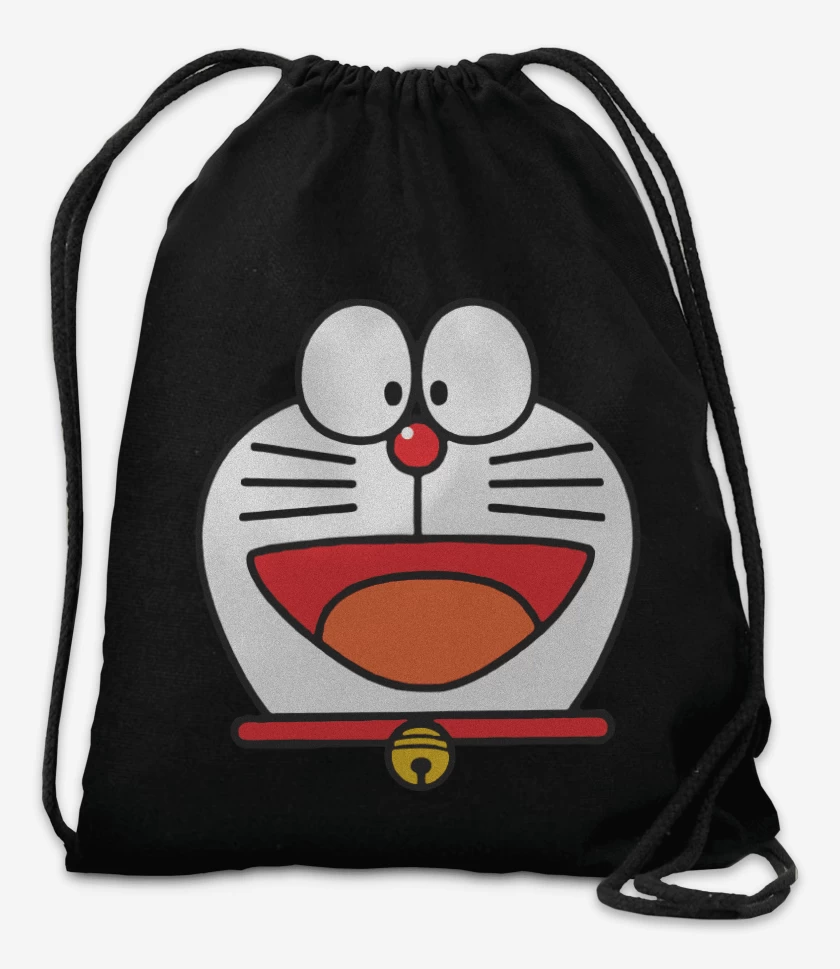 Mochila Negro de Doraemon Face