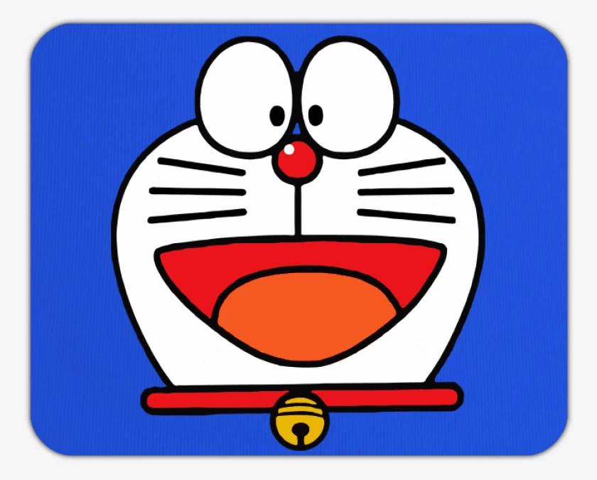 Mousepad Azul Rey de Doraemon Face