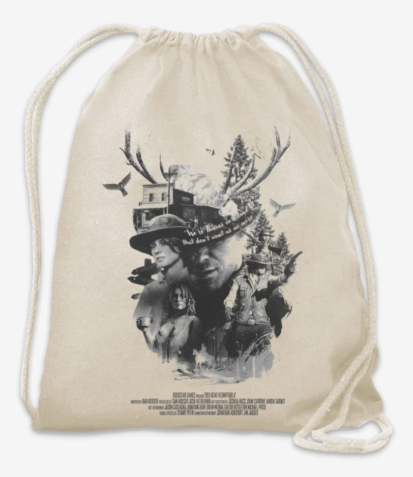 Mochila Blanco de Historias del Viejo Oeste