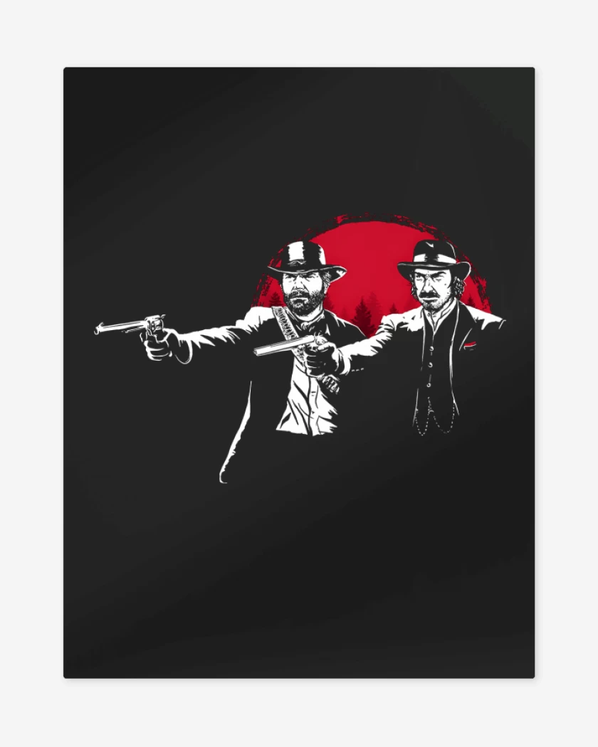 Print metalico Negro de Red Dead Fiction