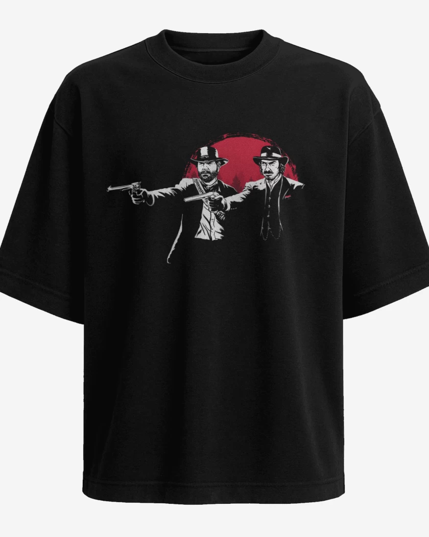 Polera Oversize Red Dead Fiction