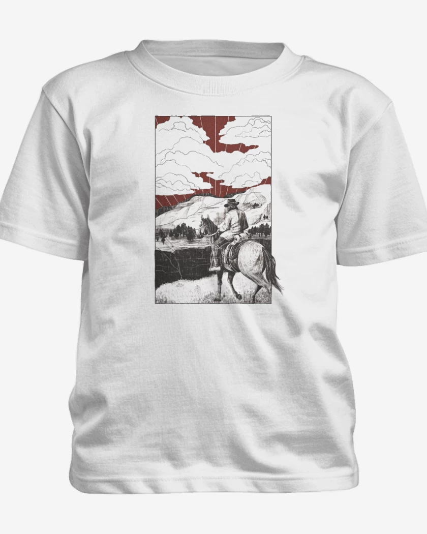 Polera de niño Blanco de Cabalgata de Morgan