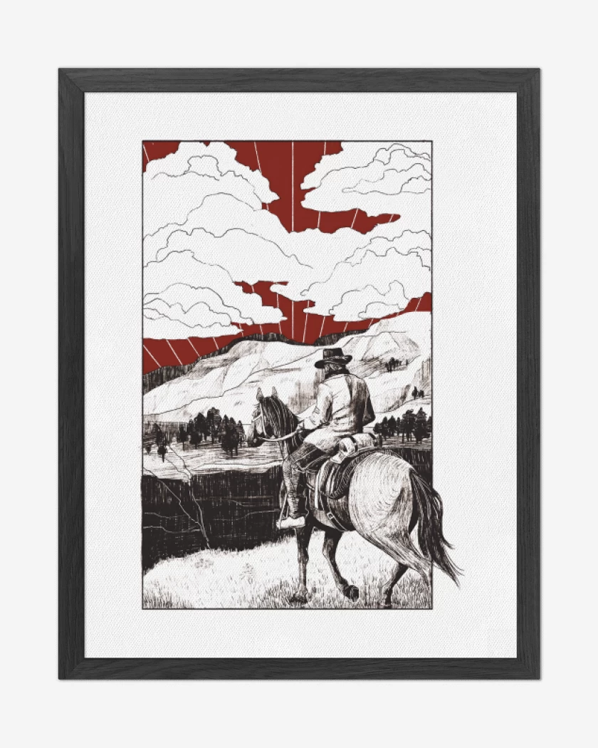 Cuadro decorativo Cabalgata de Morgan