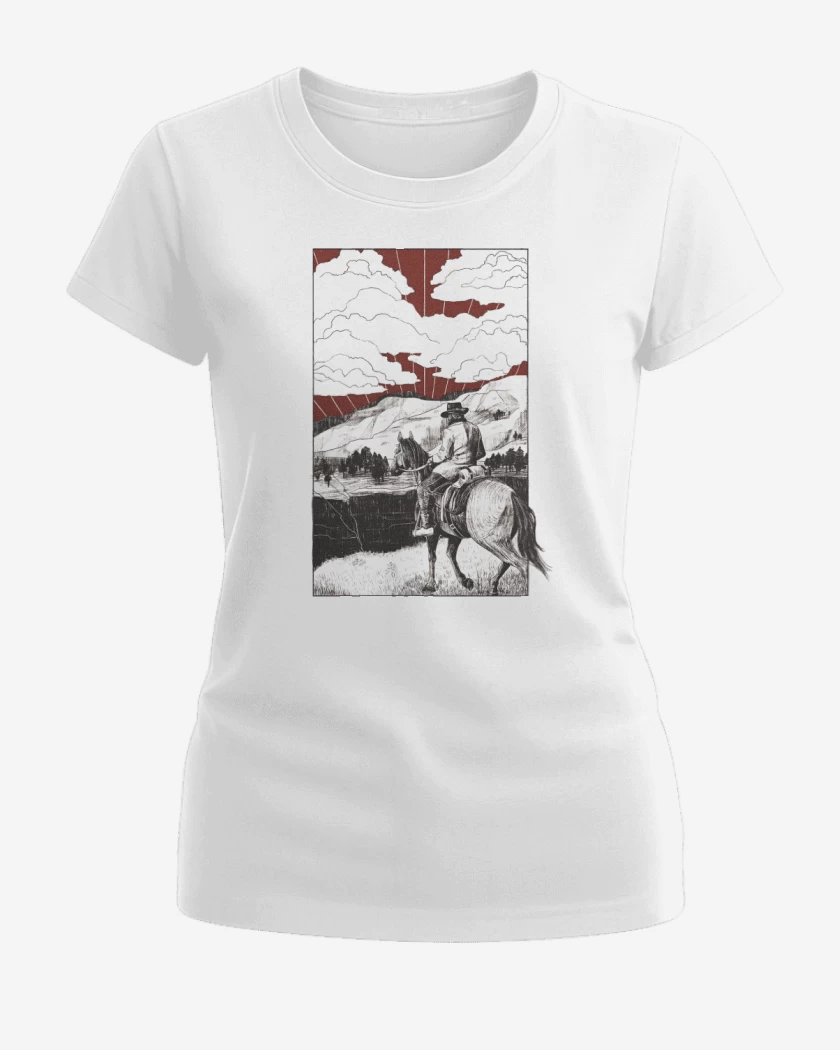 Polera de Mujer Blanco de Cabalgata de Morgan