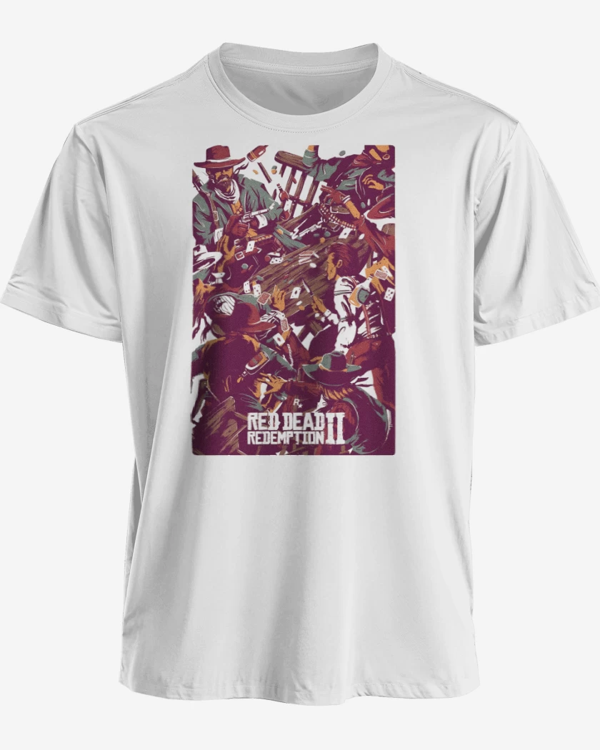 Polera premium Blanco de Pelea de Cantina