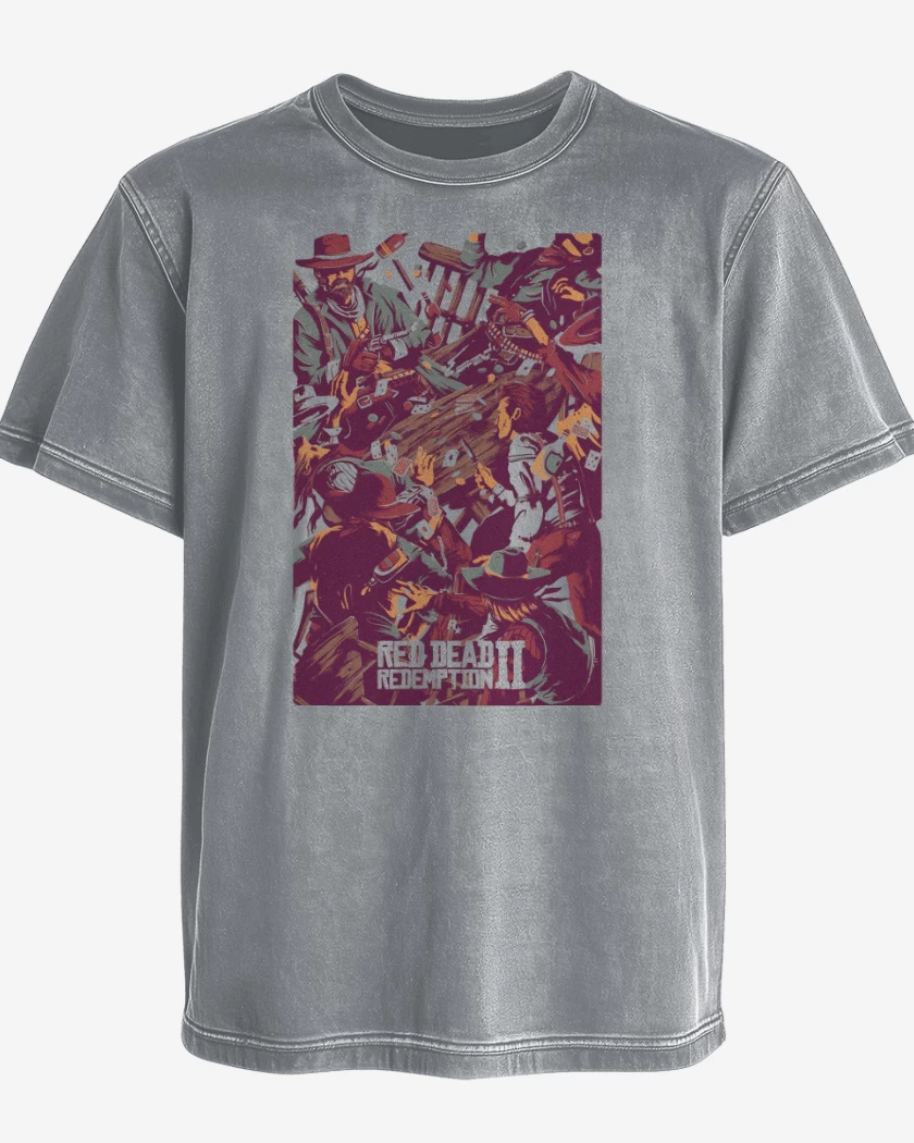 Polera desgastada Pelea de Cantina