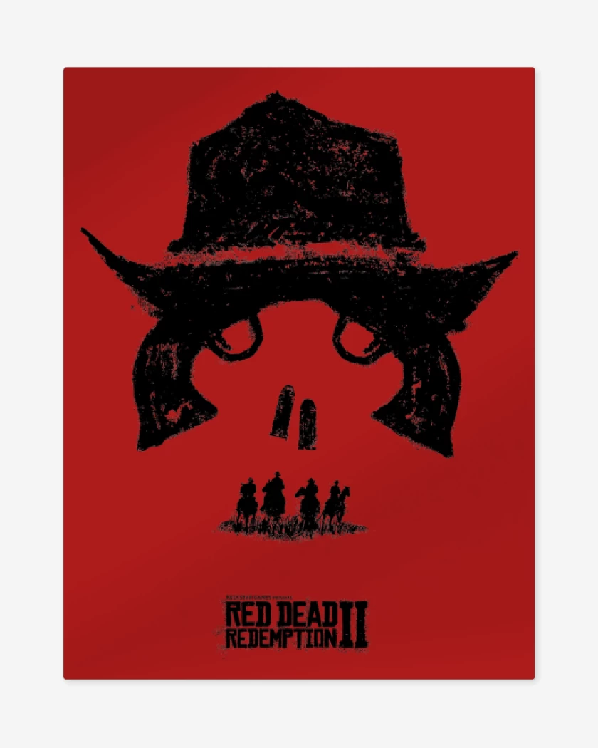 Print metalico Rojo de RDR2