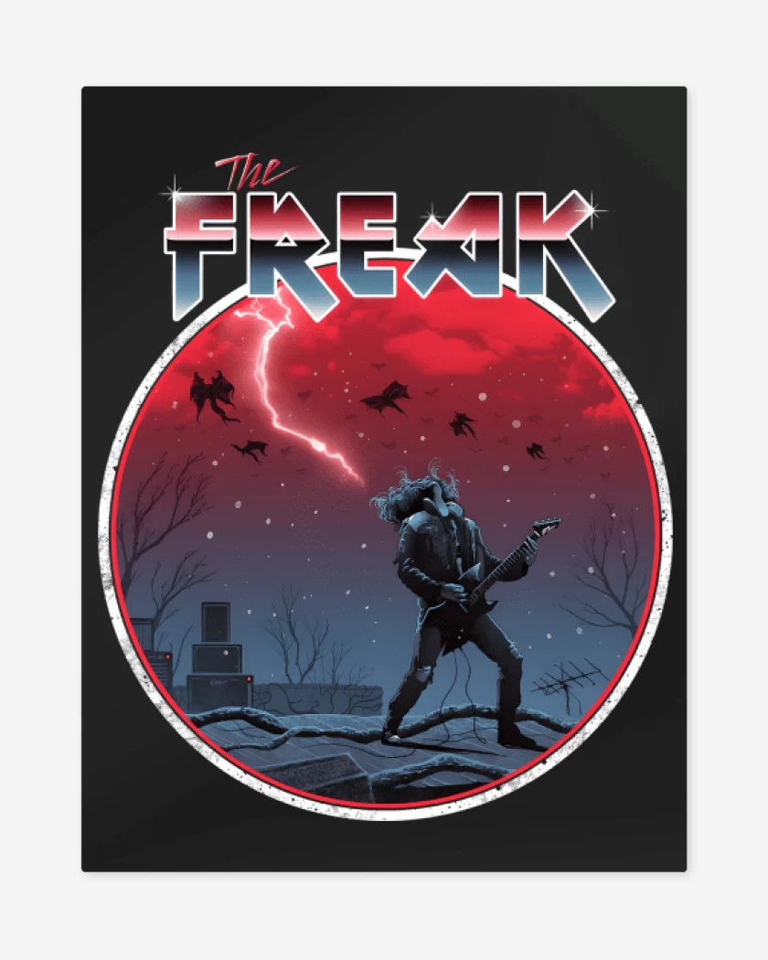 Print metalico The Freak Eddie Munson