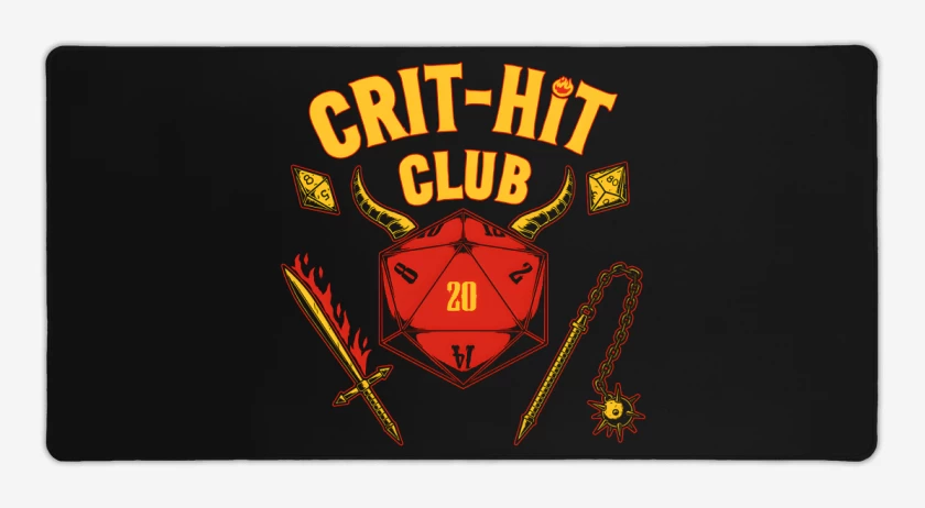 Mouse pad Gamer Critical Hit Club