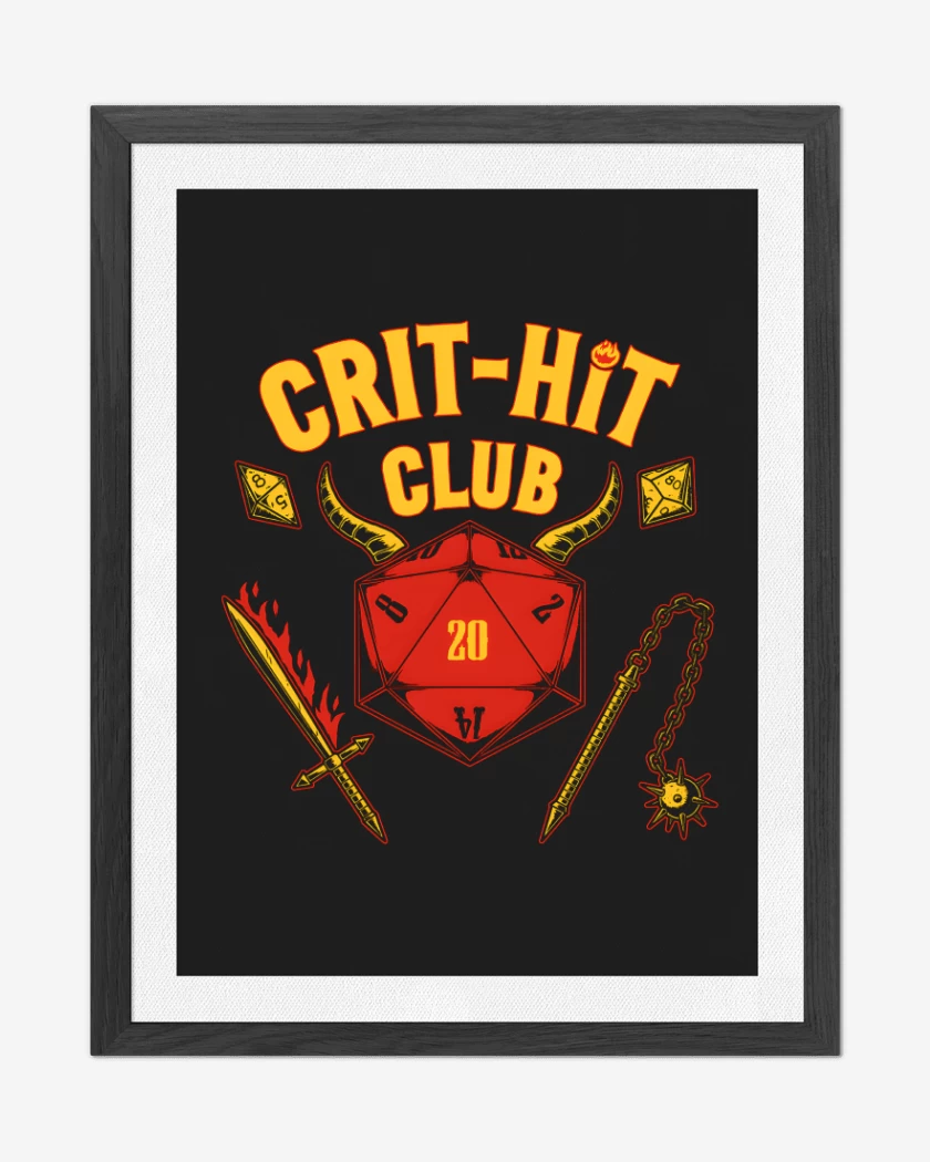 Cuadro decorativo Critical Hit Club