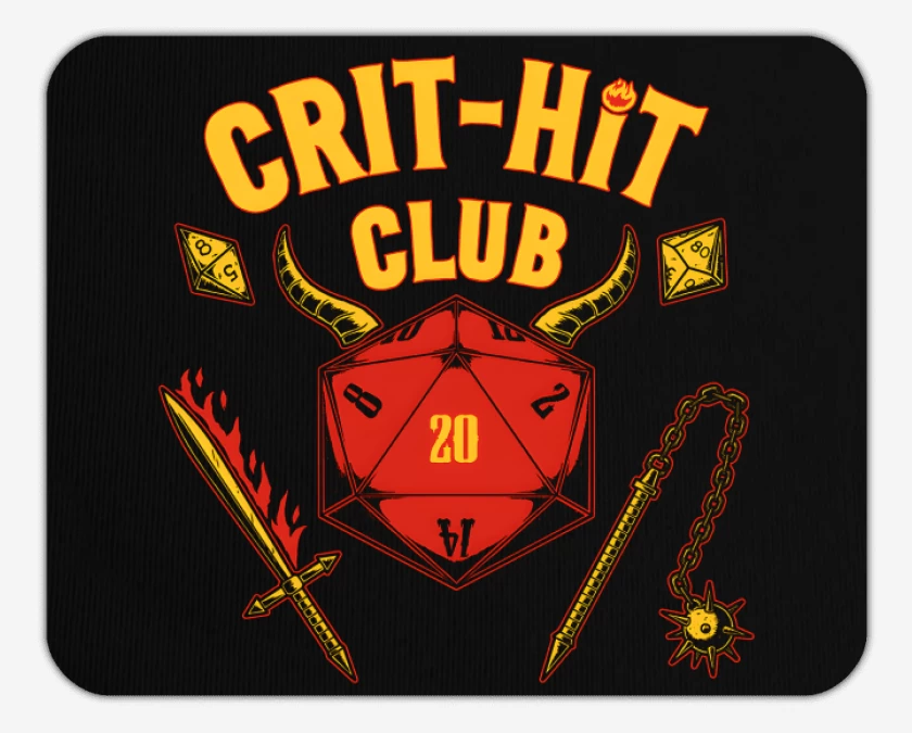 Mousepad Critical Hit Club