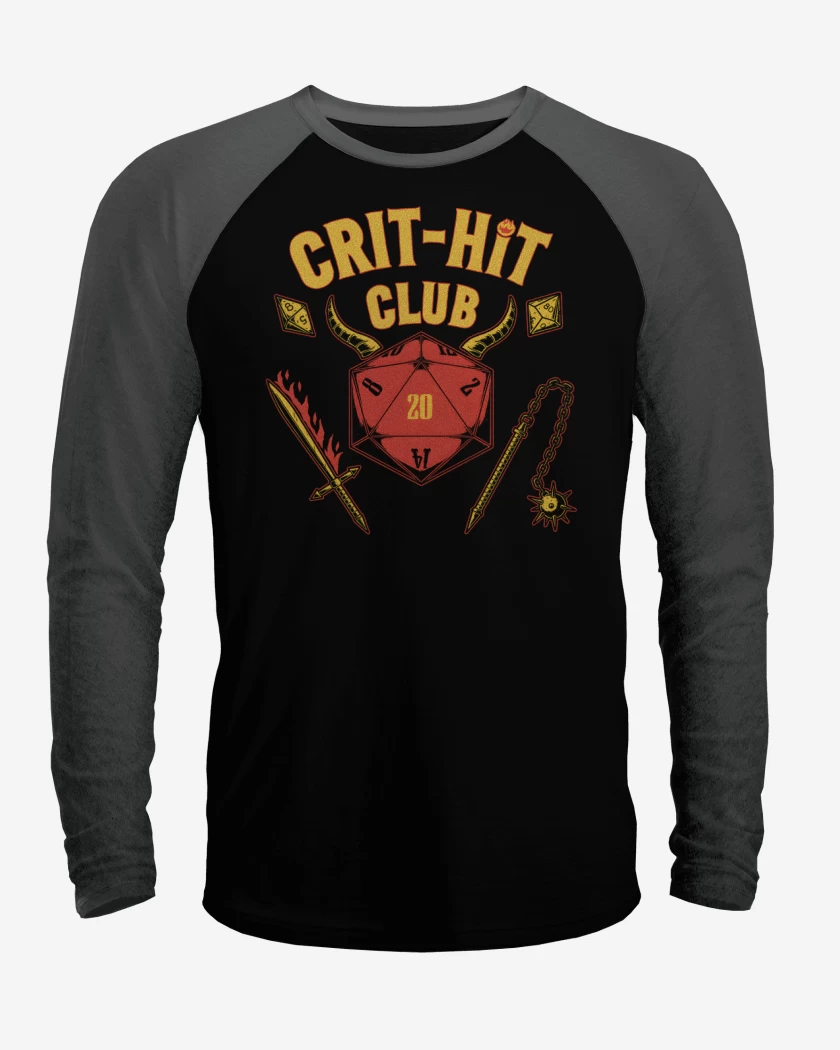 Polera Raglan Critical Hit Club