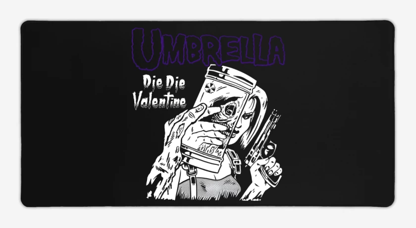 Mouse pad Gamer Negro de Die Die Valentine