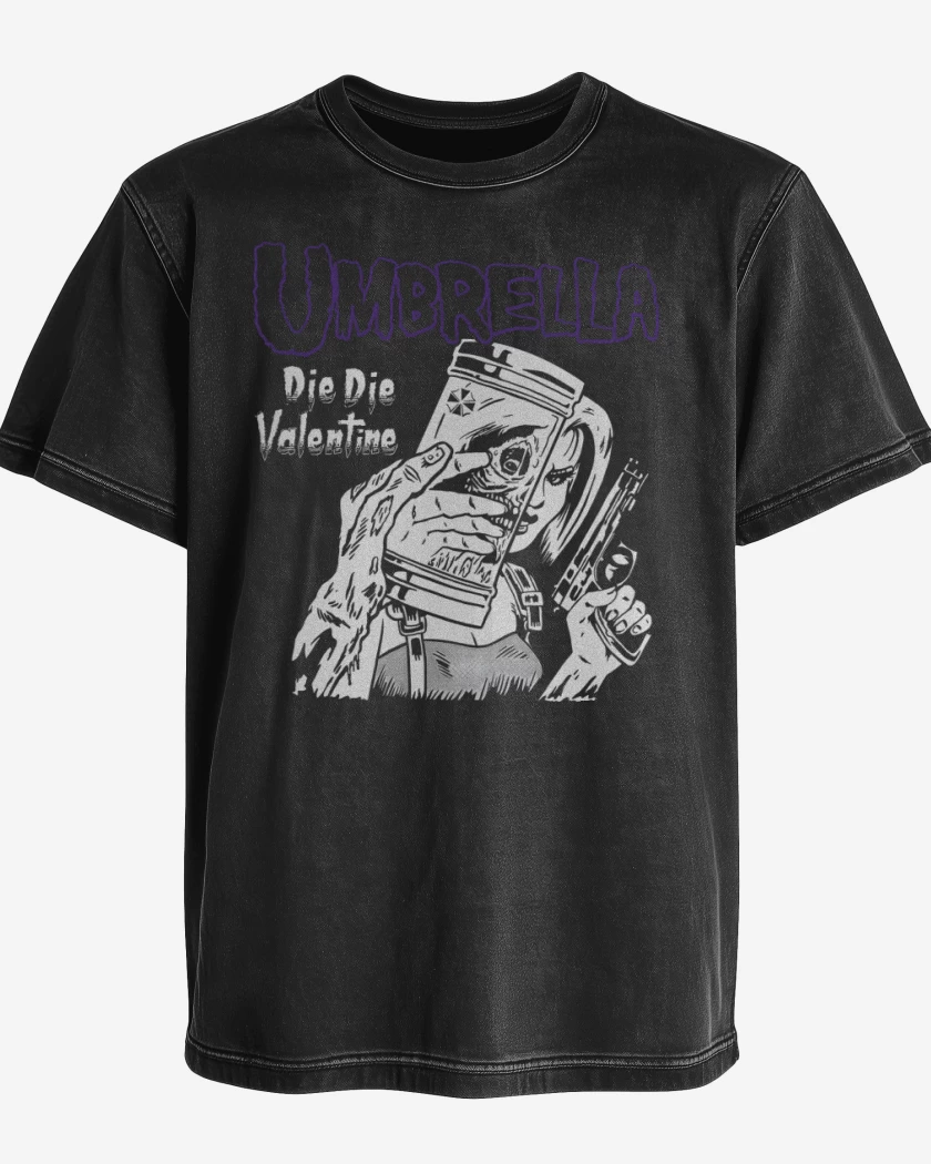 Polera desgastada Die Die Valentine