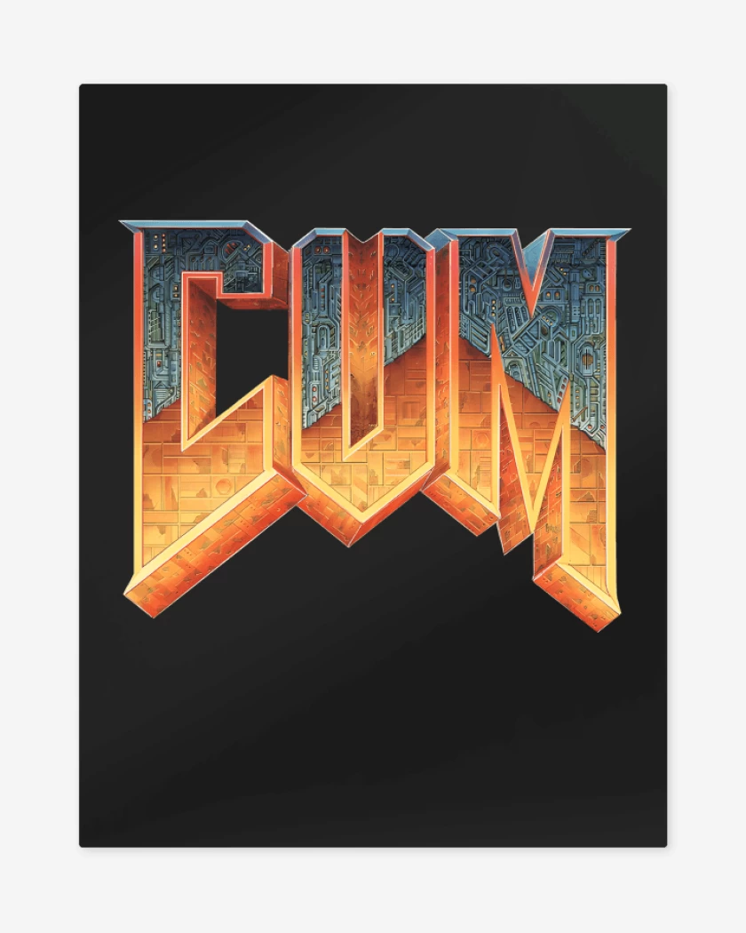 Print metalico Negro de Cum 