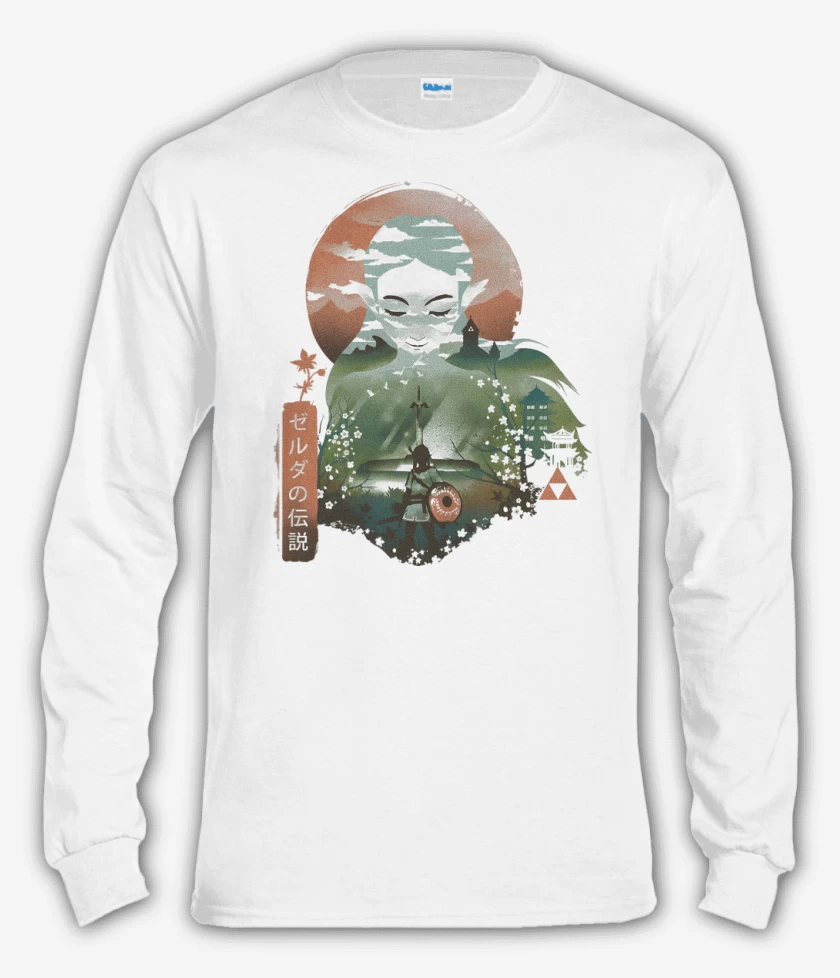 Polera manga larga Blanco de Sabiduría