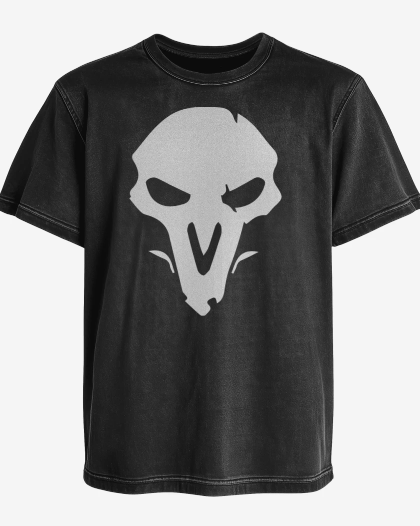 Polera desgastada Negro de Reaper