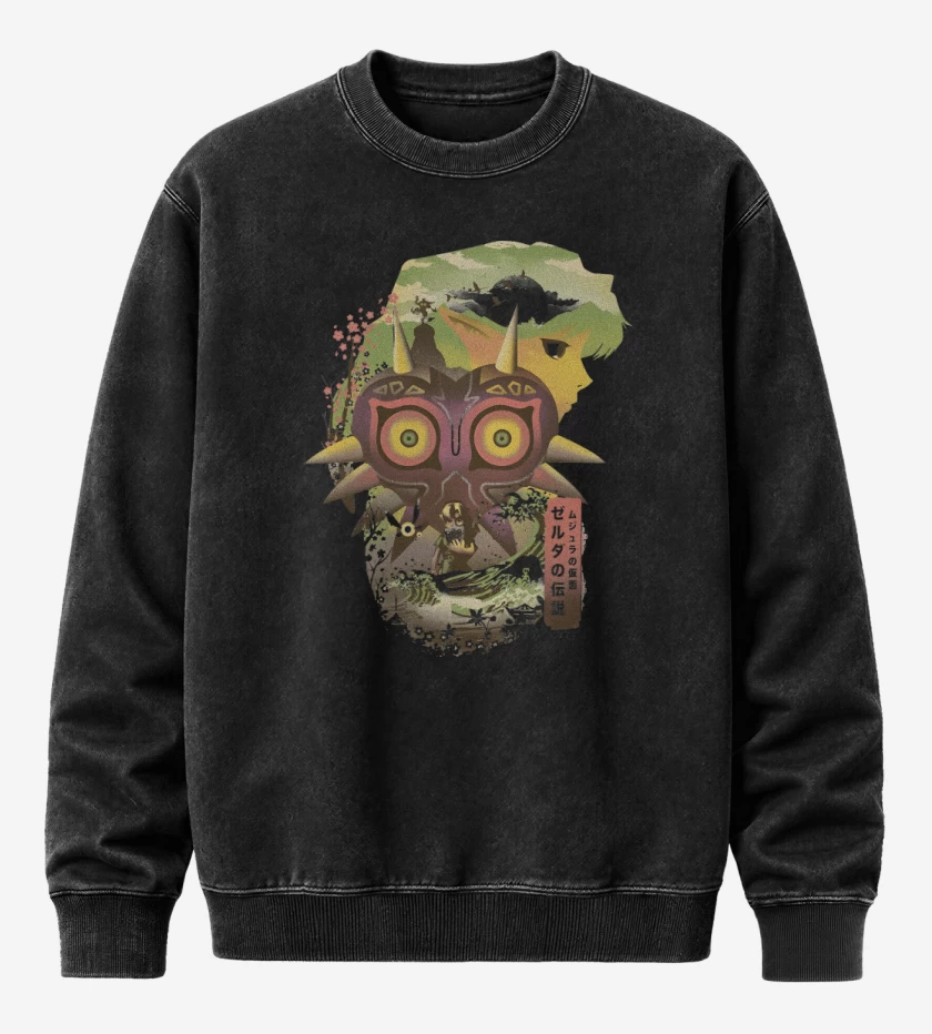 Poleron Polo Acid Wash Negro de Destino
