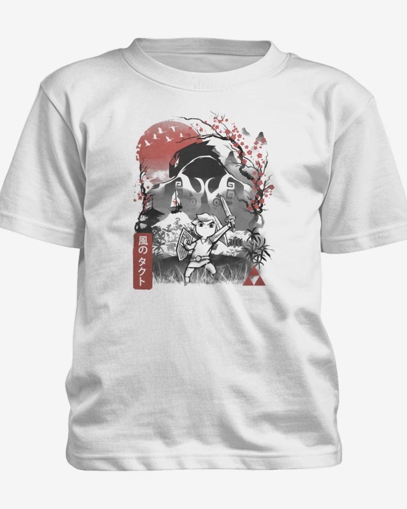 Polera de niño Blanco de Alzamiento de Link