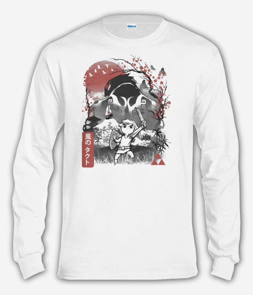 Polera manga larga Blanco de Alzamiento de Link