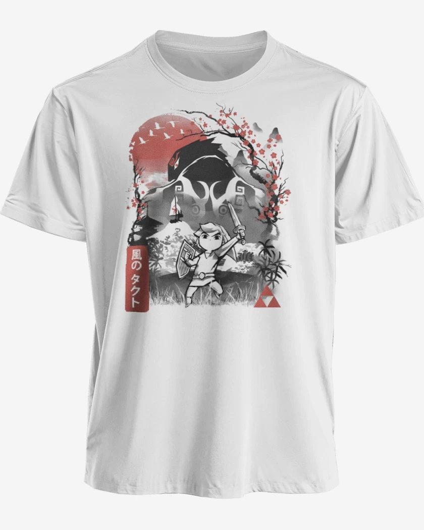 Polera premium Blanco de Alzamiento de Link