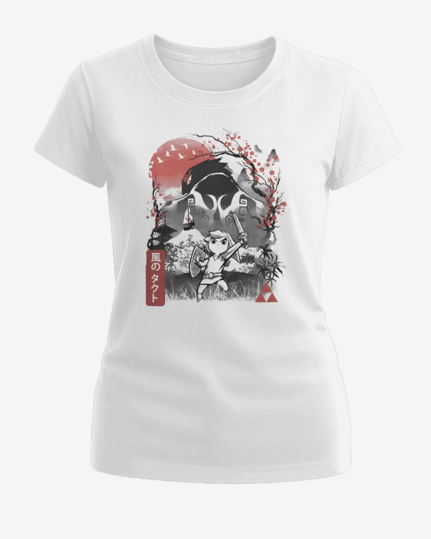 Polera de Mujer Blanco de Alzamiento de Link