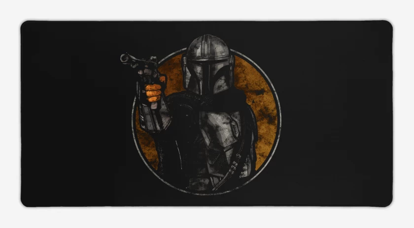 Mouse pad Gamer Negro de Retro Mando