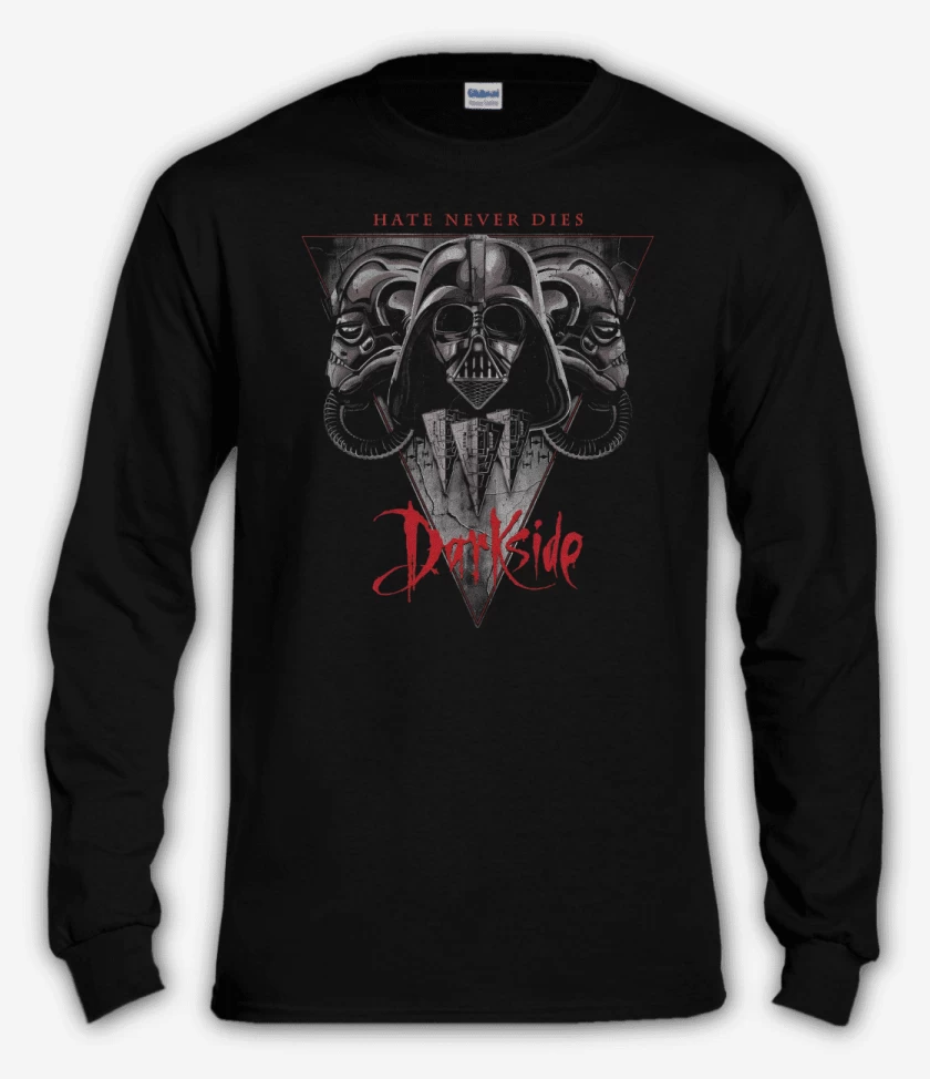 Polera manga larga Negro de Darkside Hate Never Dies