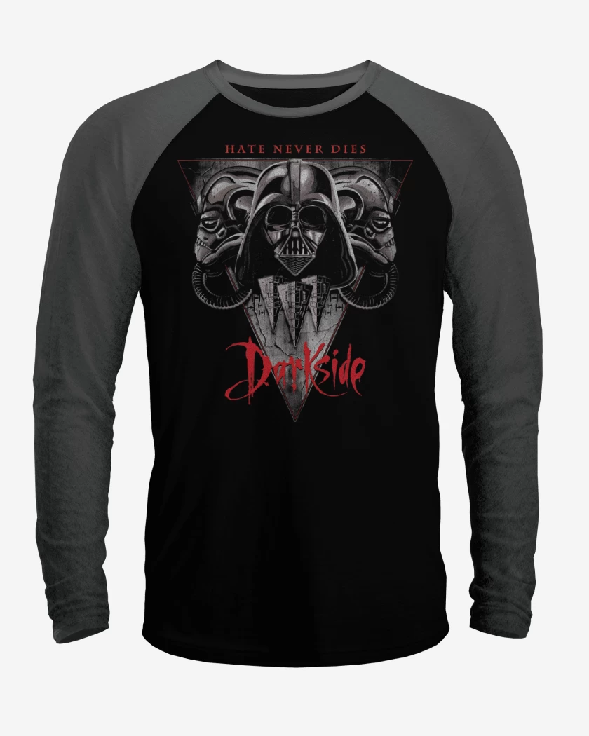 Polera Raglan Darkside Hate Never Dies