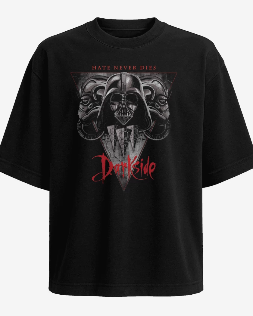 Polera Oversize Negro de Darkside Hate Never Dies