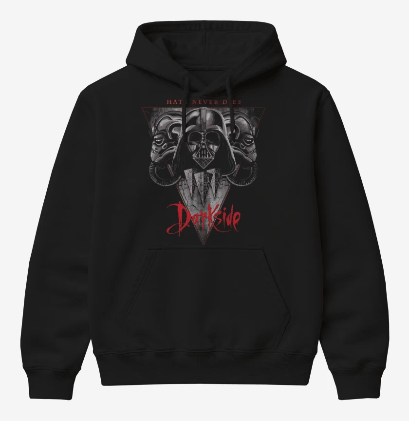 Poleron Canguro básico Negro de Darkside Hate Never Dies