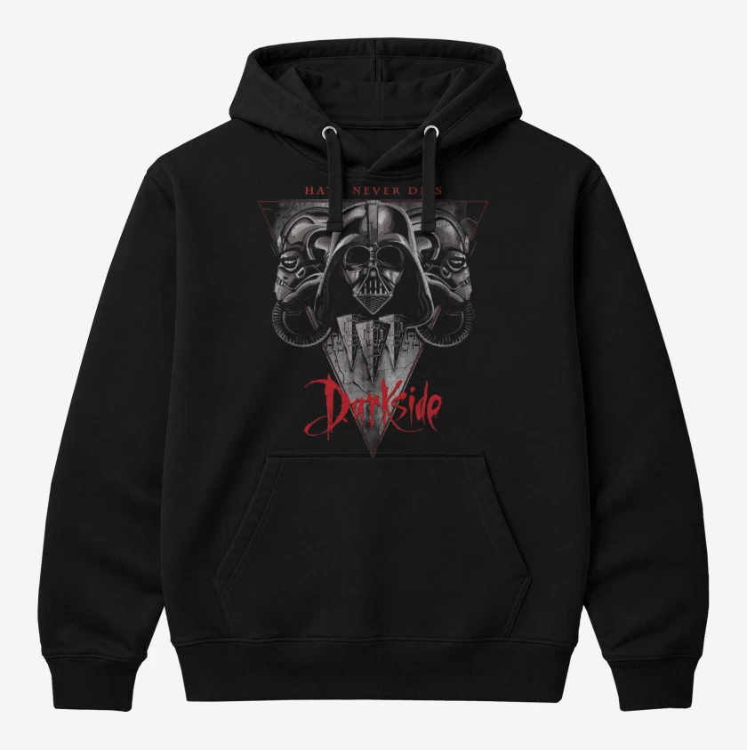 Polerón Canguro Negro de Darkside Hate Never Dies