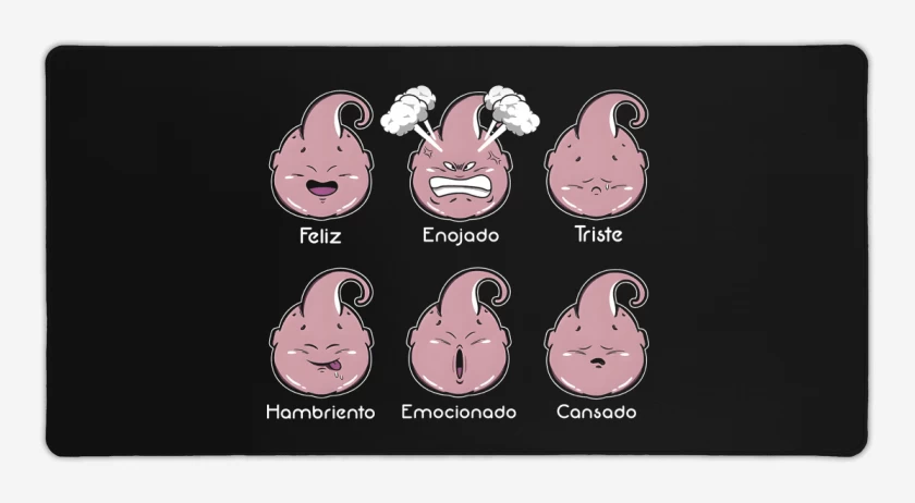 Mouse pad Gamer Negro de Majin Moods
