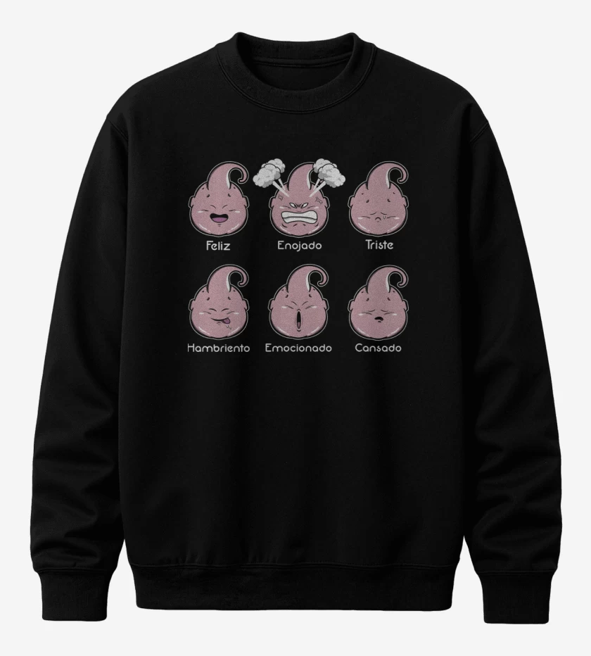 Poleron polo Negro de Majin Moods