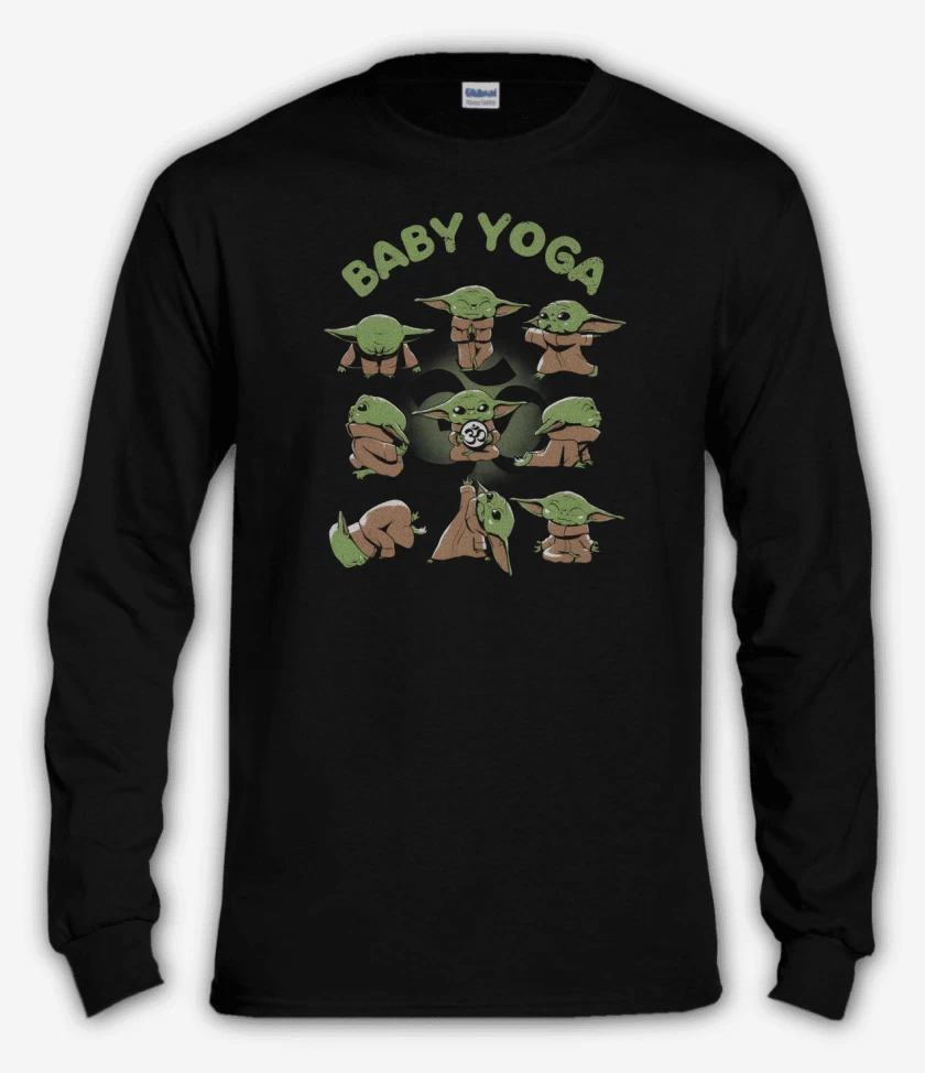 Polera manga larga Negro de Baby Yoga