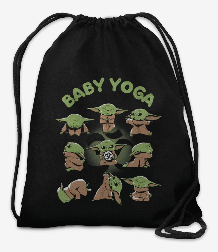 Mochila Negro de Baby Yoga