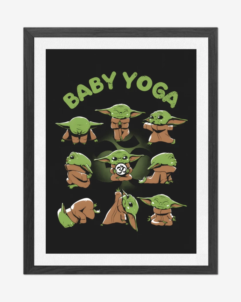 Cuadro decorativo Baby Yoga