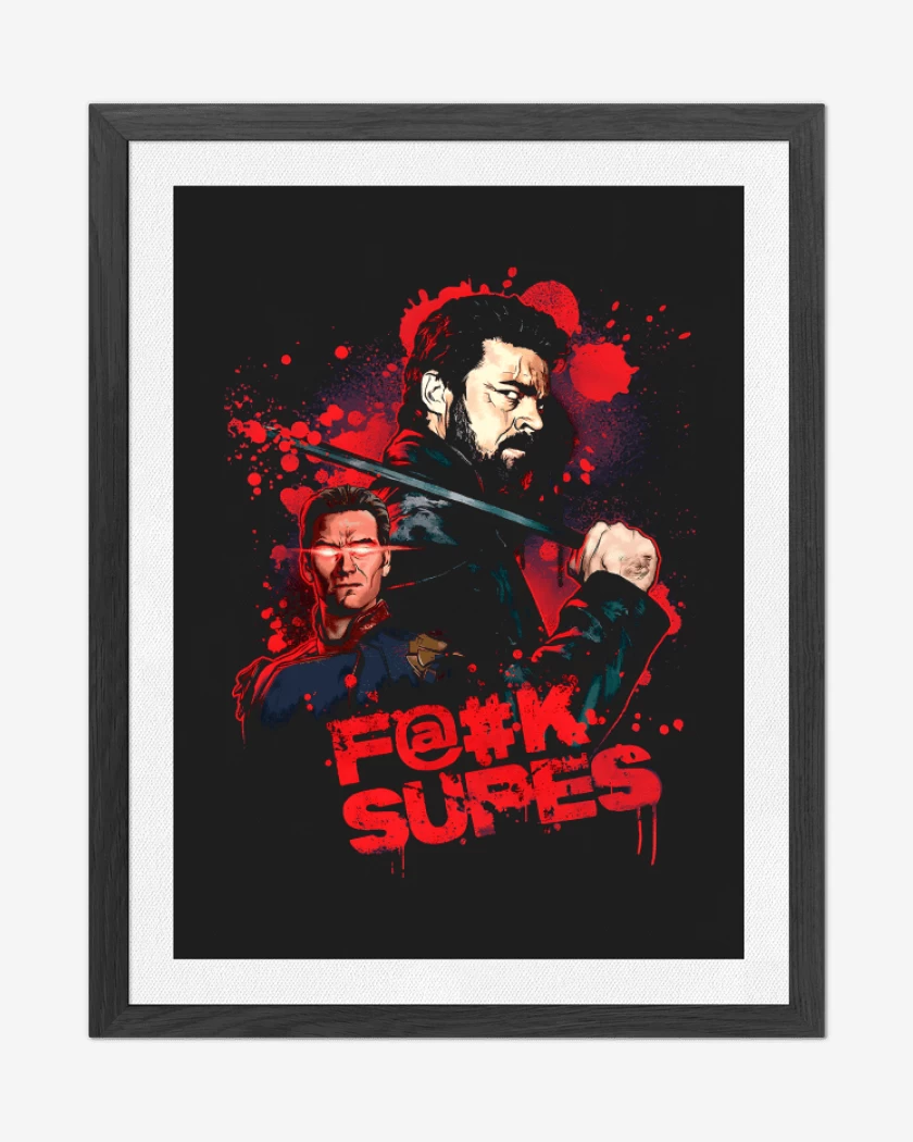Cuadro decorativo Negro de Fuck Supes