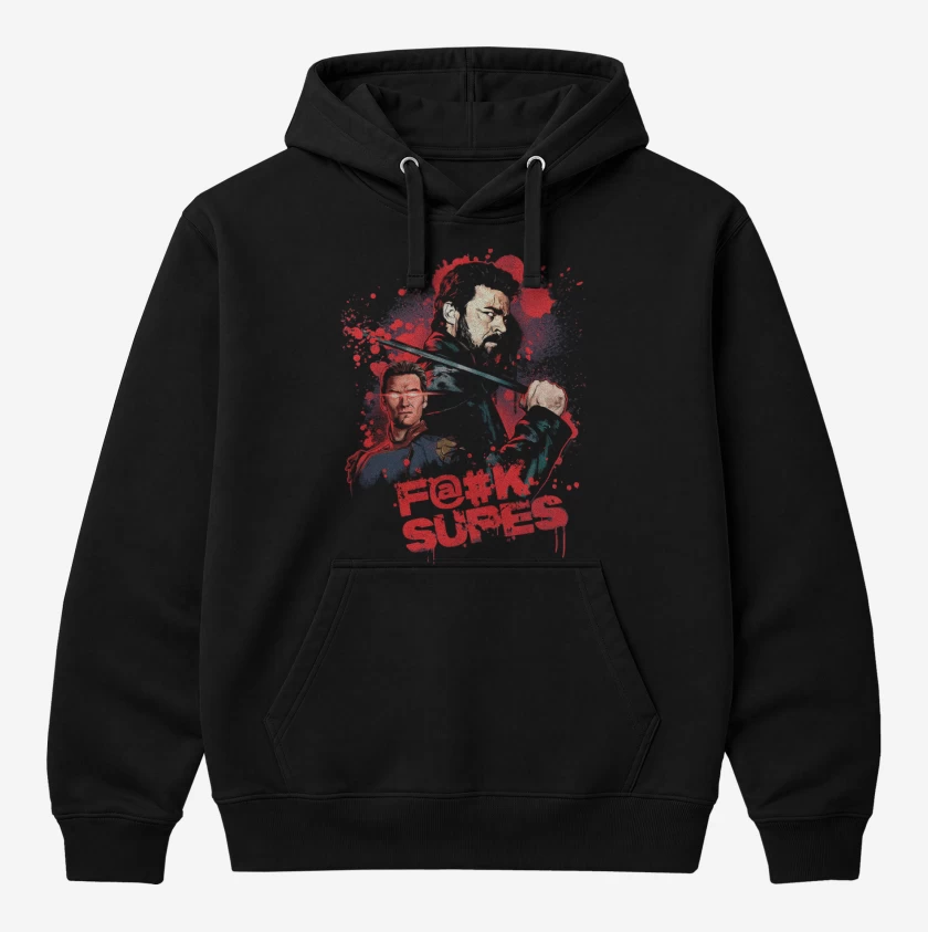 Polerón Canguro Negro de Fuck Supes