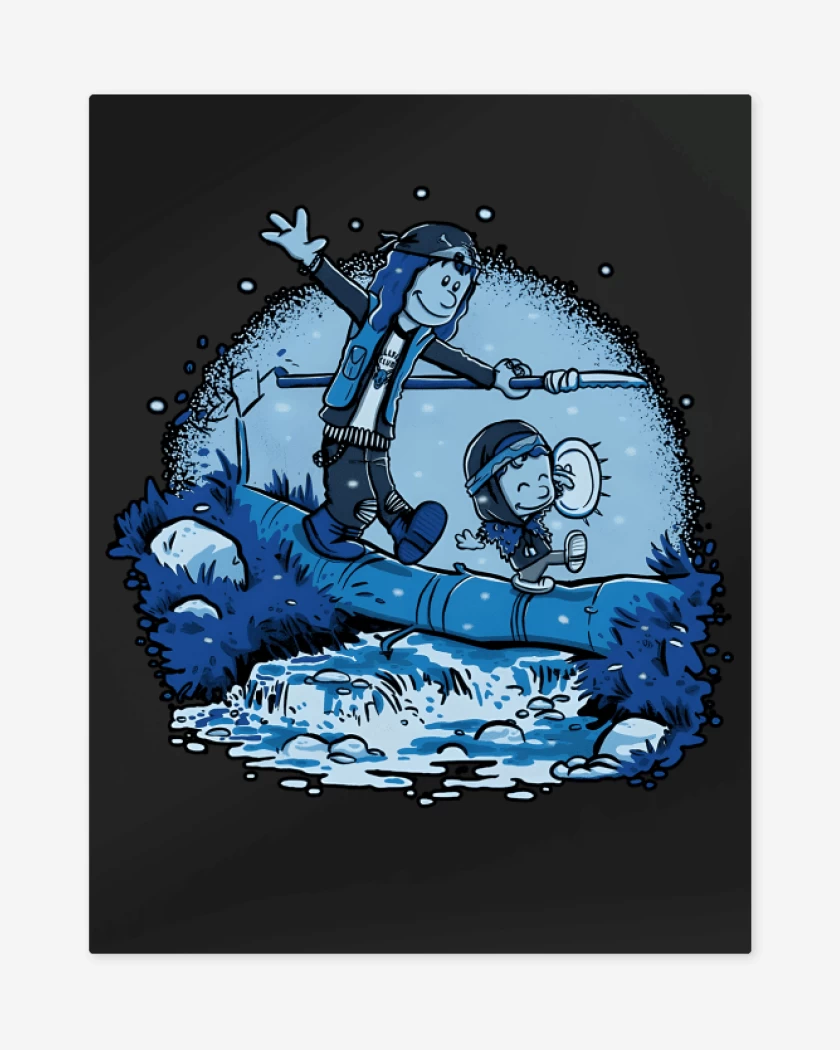 Print metalico Eddie & Dustin Upside