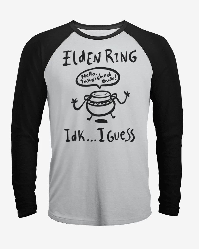 Polera Raglan Blanco / Negro de Tarnished Dude