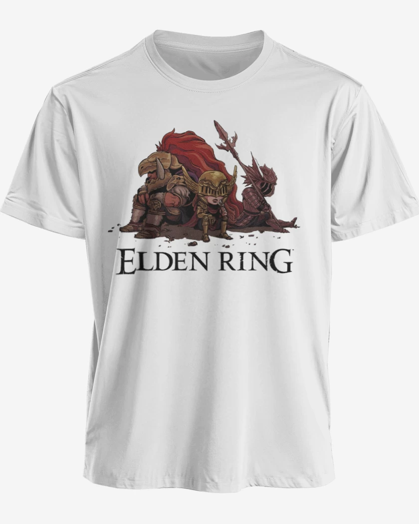 Polera premium Blanco de Elden Souls