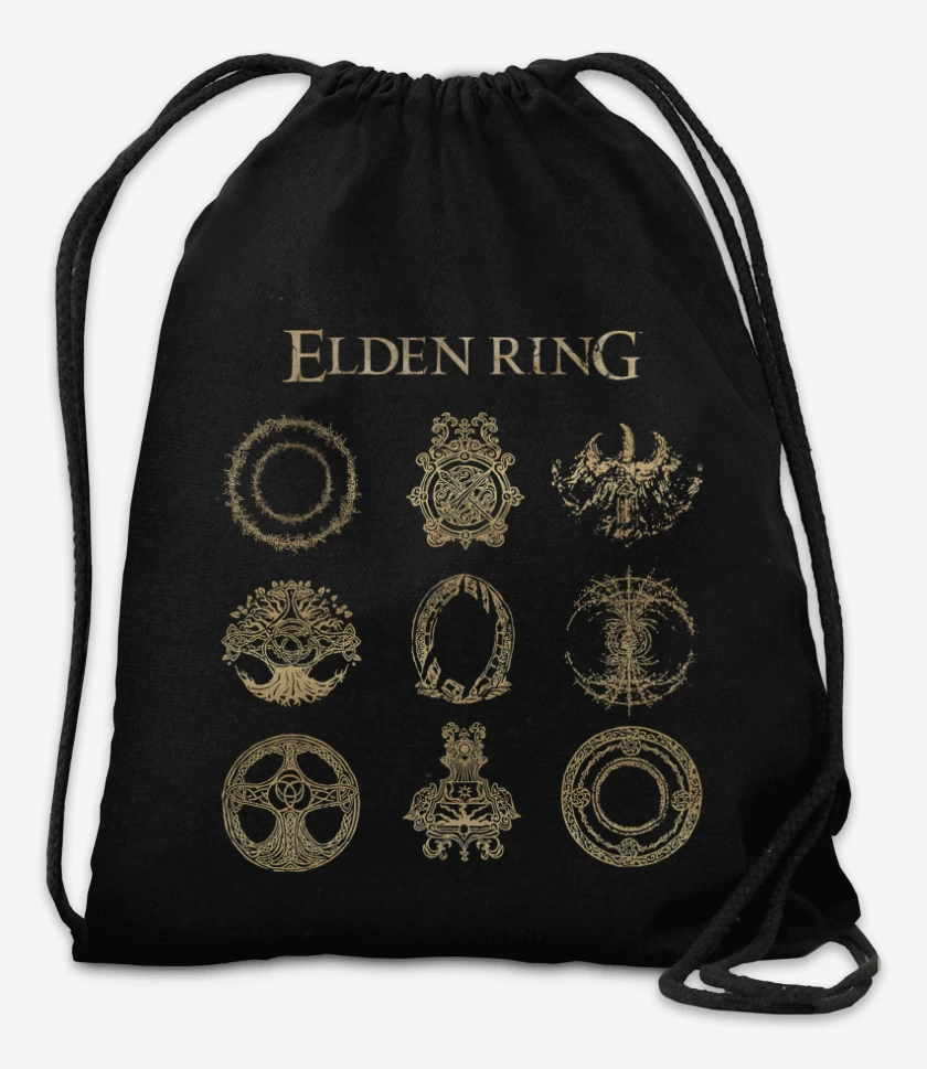Mochila Negro de Símbolos de Elden
