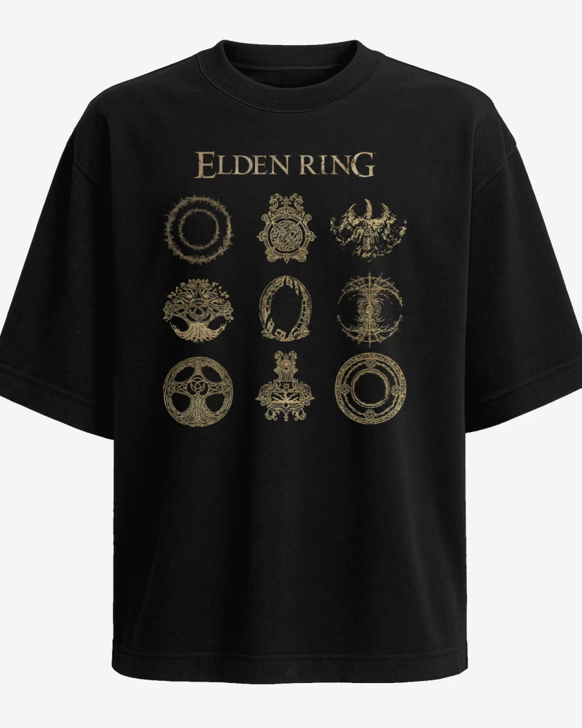 Polera Oversize Símbolos de Elden